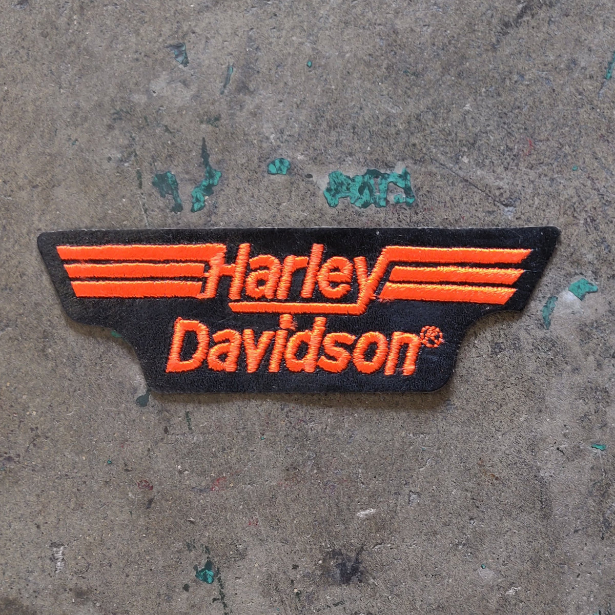Vintage Licensed Leather Harley Davidson Embroidered Patch Sporty Parts