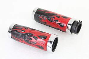 Red Hot Flame Grips