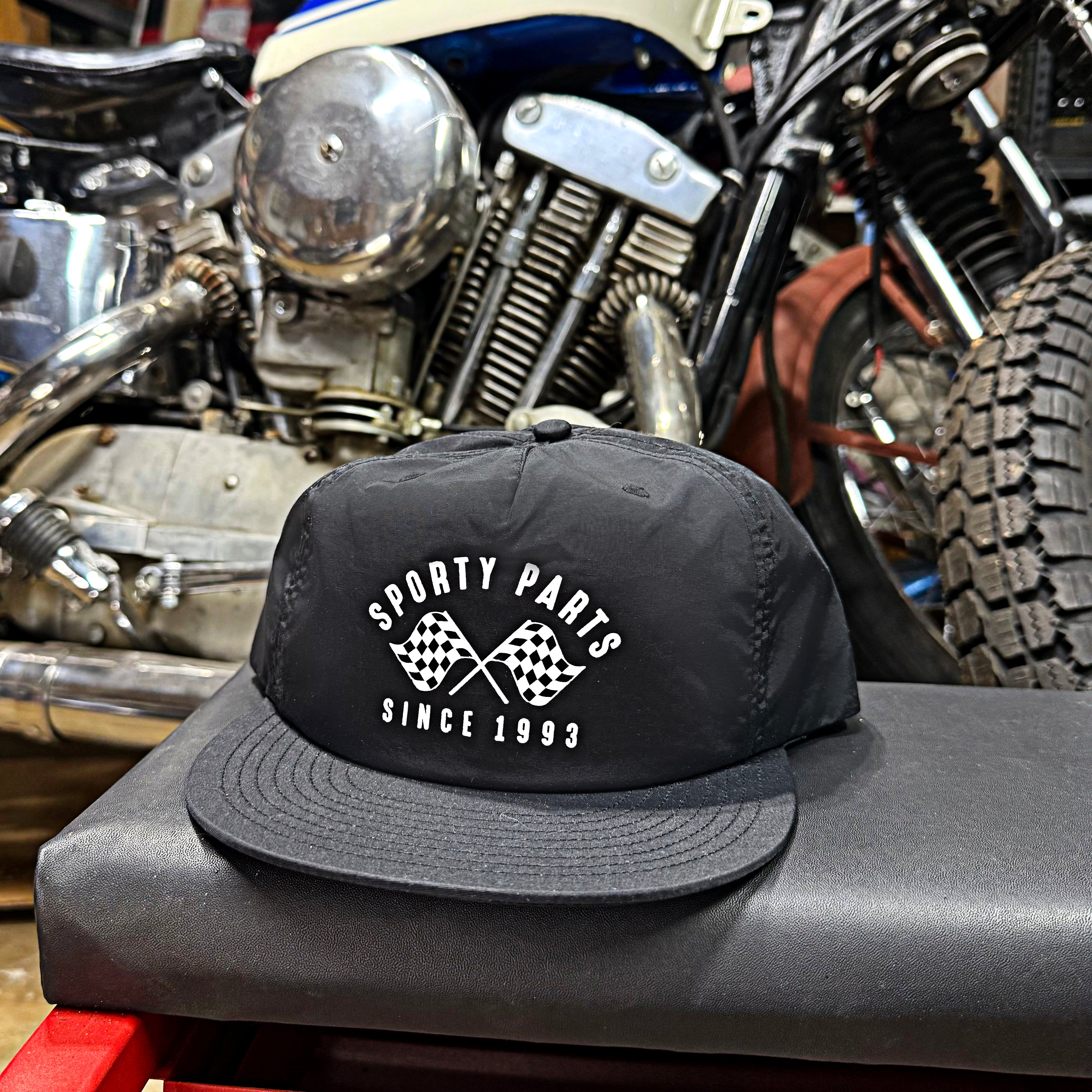 Checker Flag Surf Cap