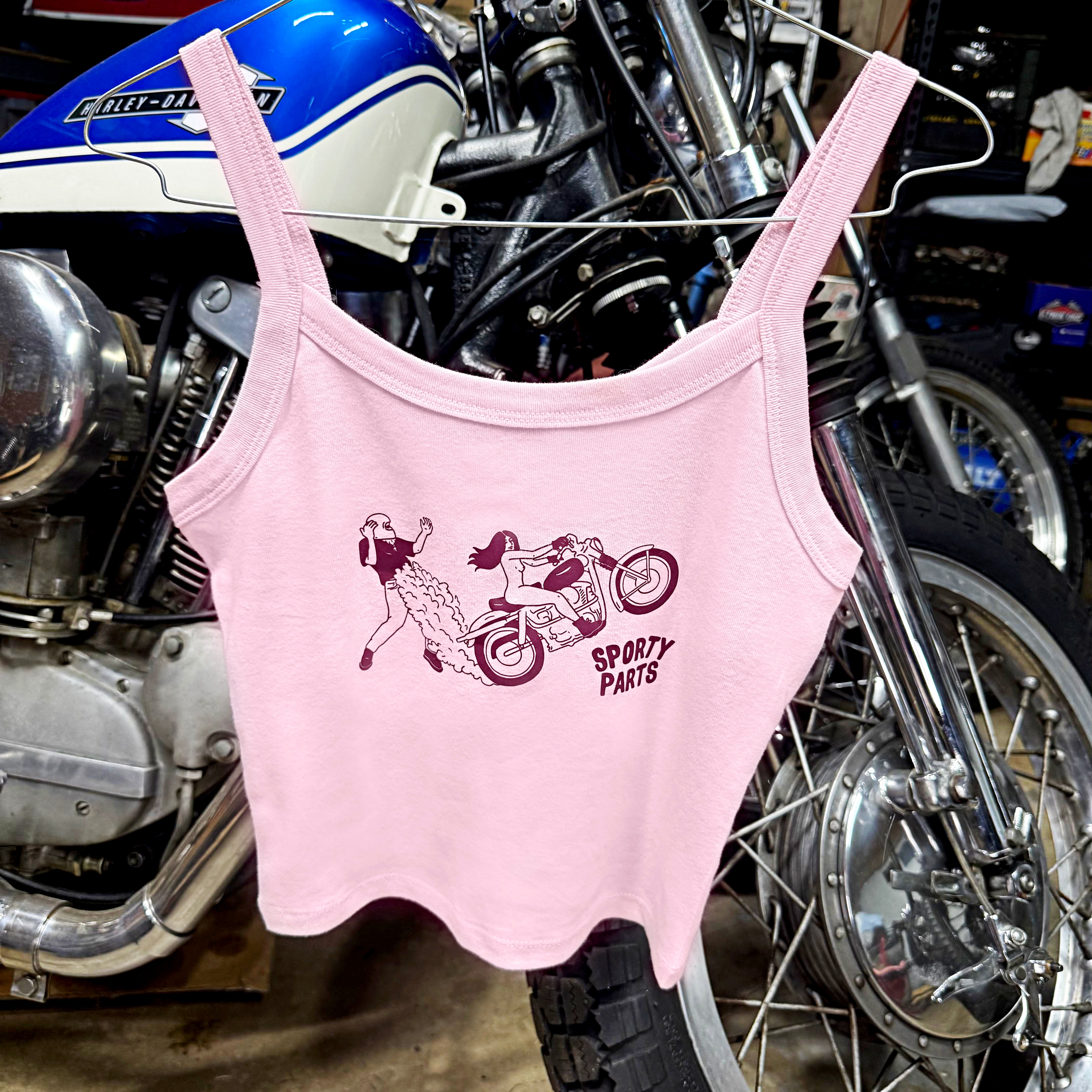 Steal Yer Bike Spaghetti Strap Tank Top