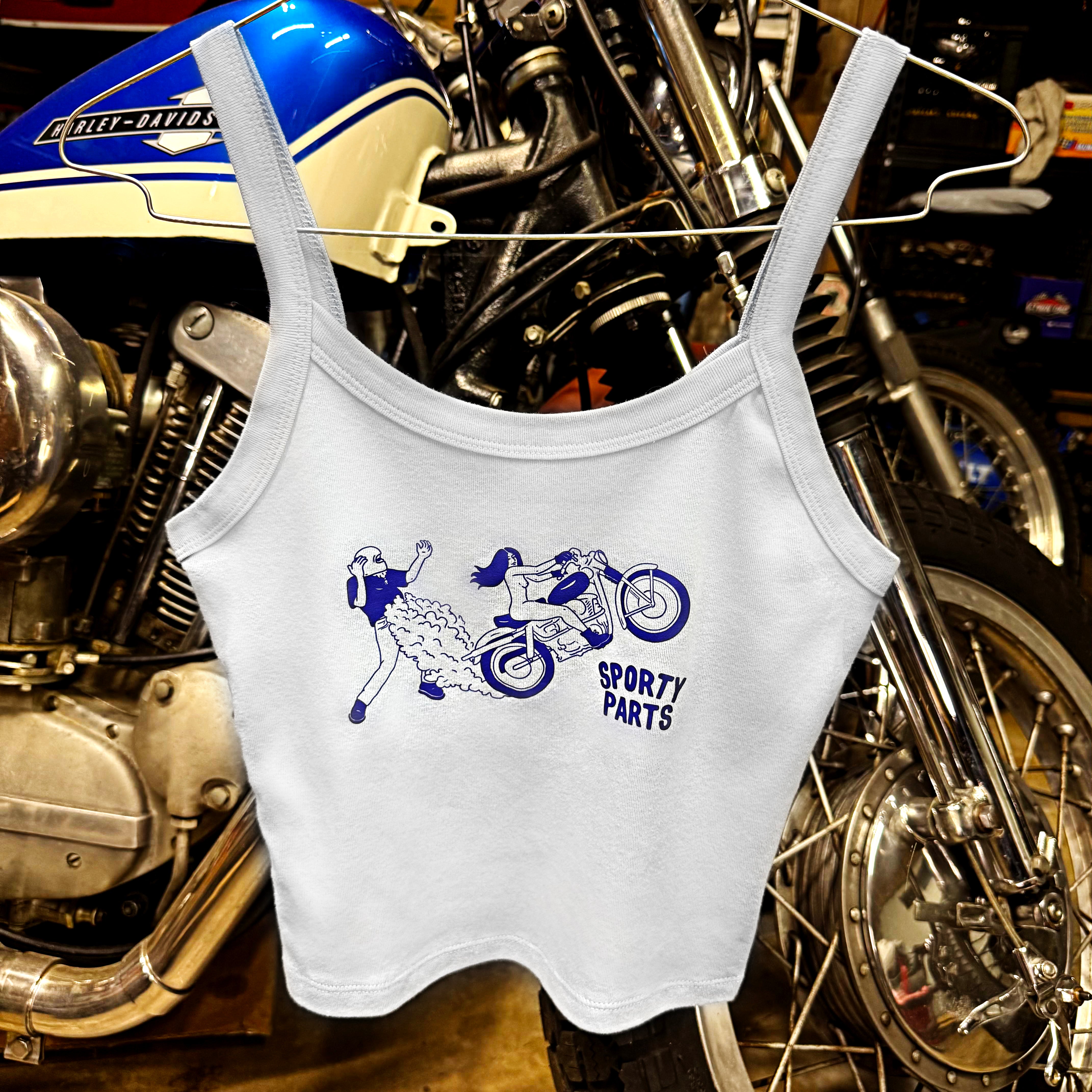 Steal Yer Bike Spaghetti Strap Tank Top