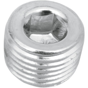Harley Davidson 39mm Fork Slider Drain Screw Plugs – Polished Stainless Steel, Fits 1984-2013 Models