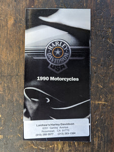 NOS 1990 Harley Davidson Sales Brochure