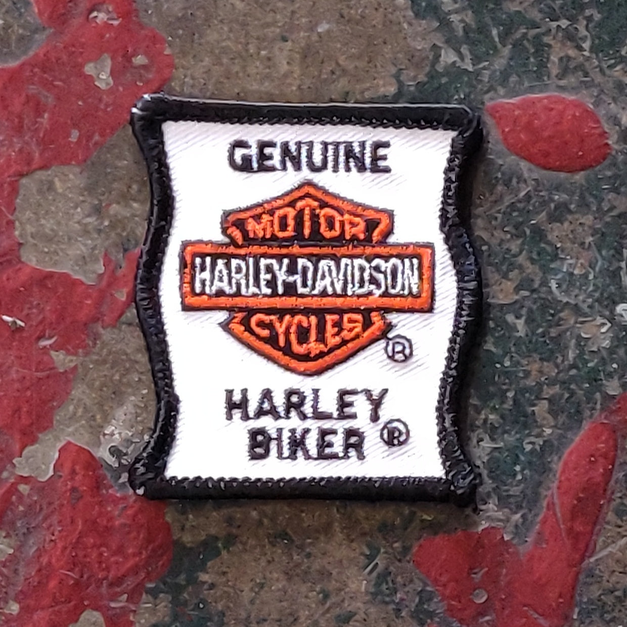 Vintage Licensed Twill Harley Davidson Embroidered Genuine Harley