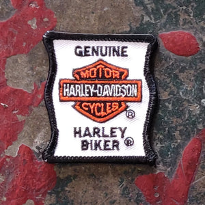 Vintage Licensed Twill Harley Davidson Embroidered Genuine Harley Biker Patch