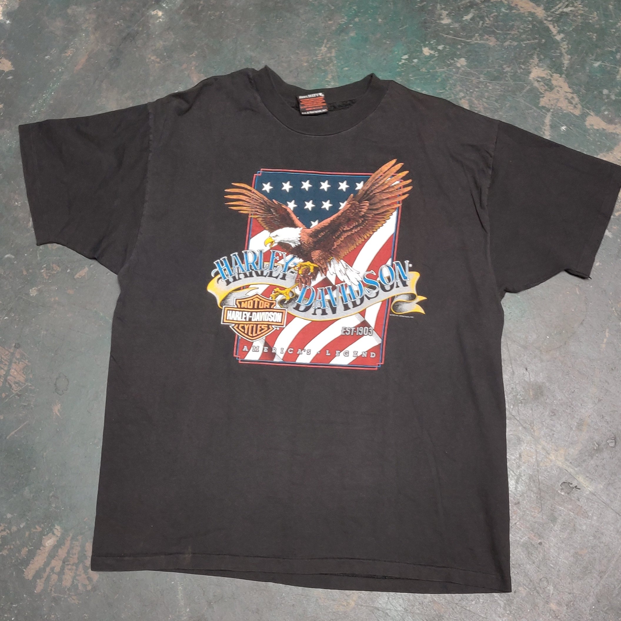 Vintage Official Harley Davidson 1992 America's Legend Tee Shirt