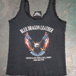 Load image into Gallery viewer, Vintage Biker Chick Ladies Lace Trim Tank Top
