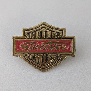 Vintage 1976 Harley Sportster Bar & Shield Pin