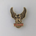 Load image into Gallery viewer, Vintage 1976 Soaring Eagle Bar &amp; Shield Harley Sportster Pin
