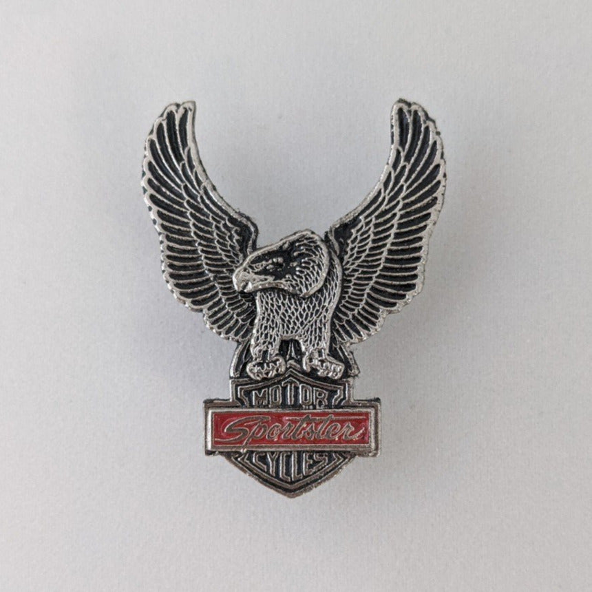 Vintage 1976 Soaring Eagle Bar & Shield Harley Sportster Pin