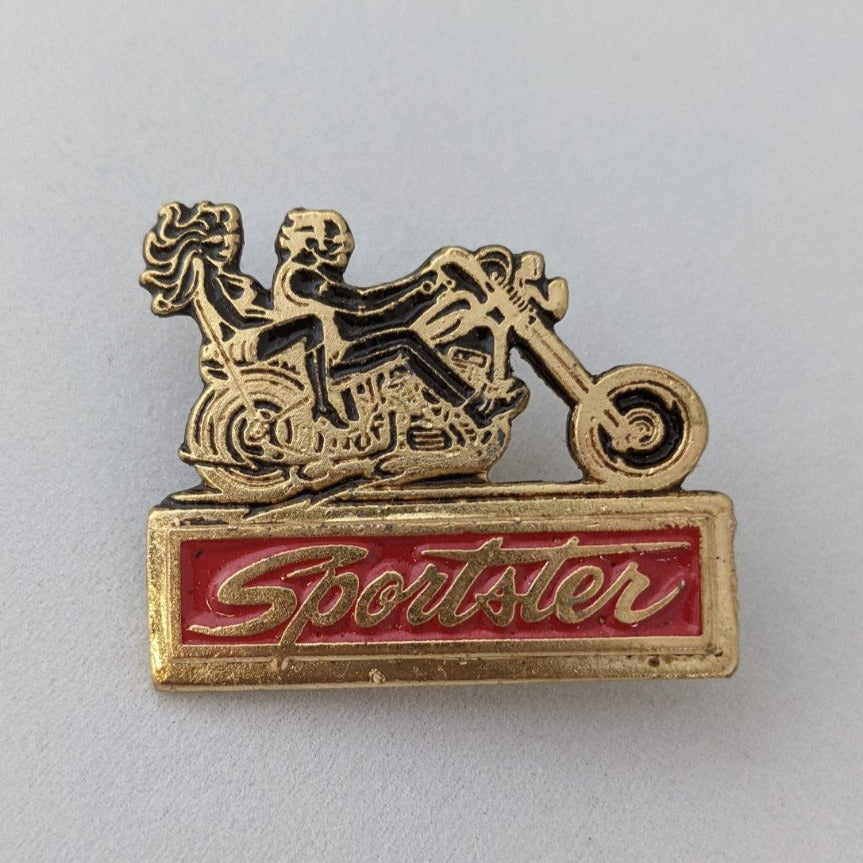 Vintage 1976 Harley Sportster Chopper Couple Pin