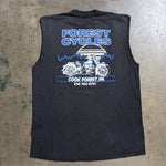 Load image into Gallery viewer, Vintage 1990 Forest Cycles Harley Davidson Cutoff Muscle Tee Shirt
