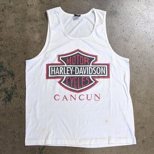 Vintage 1990's Harley Davidson Cancun Men's Tank Top