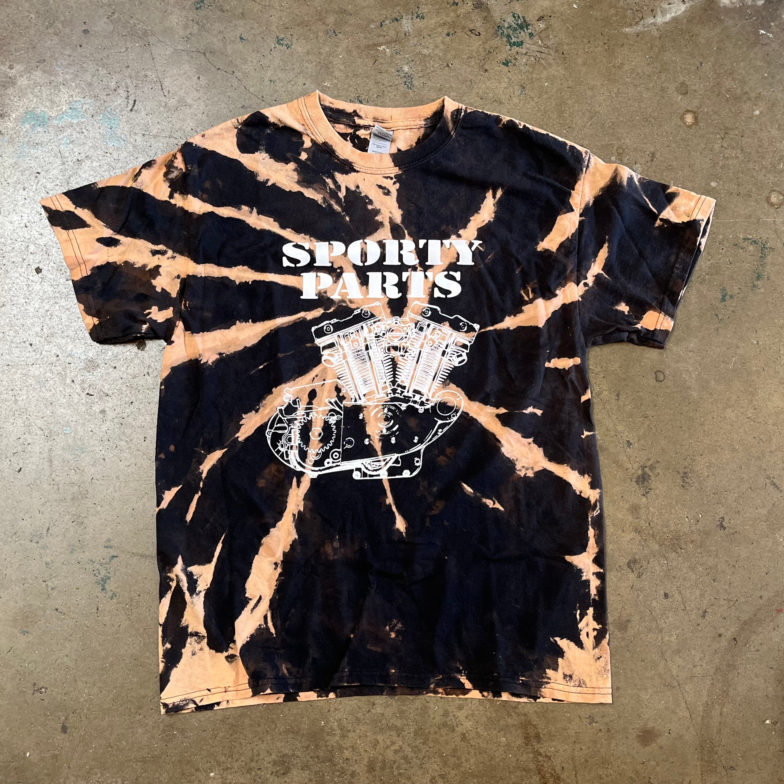 Hand Tie-Dyed Ironhead Motor Tee